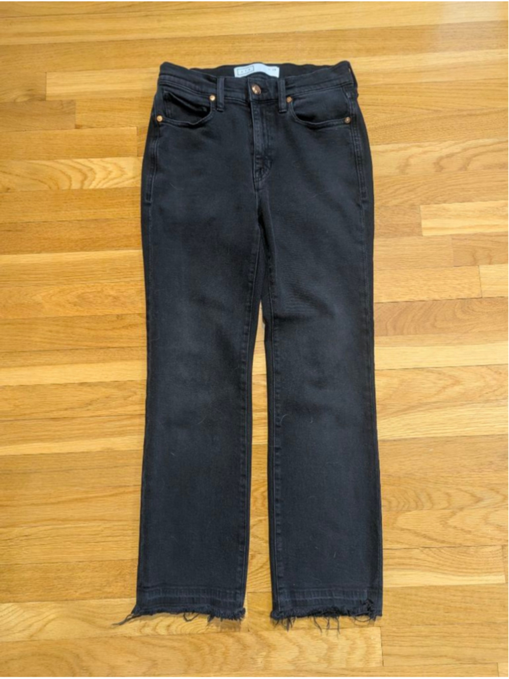 AYR The Rocker Black Ankle Cropped Jeans Size 28 - Picture 3 of 14